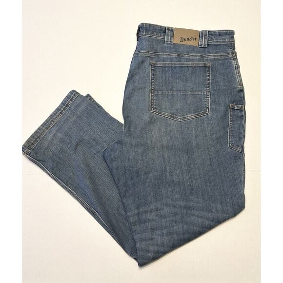 Duluth Ballroom Double Flex Jeans Mens 46x32 Blue Relaxed Fit Denim - Picture 1 of 11